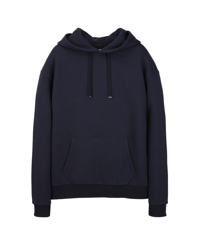 질스튜어트 뉴욕 남성 [NEW YORK SWEAT] UrbanShell 후드티 - 다크네이비 진한 네이비 착용컷