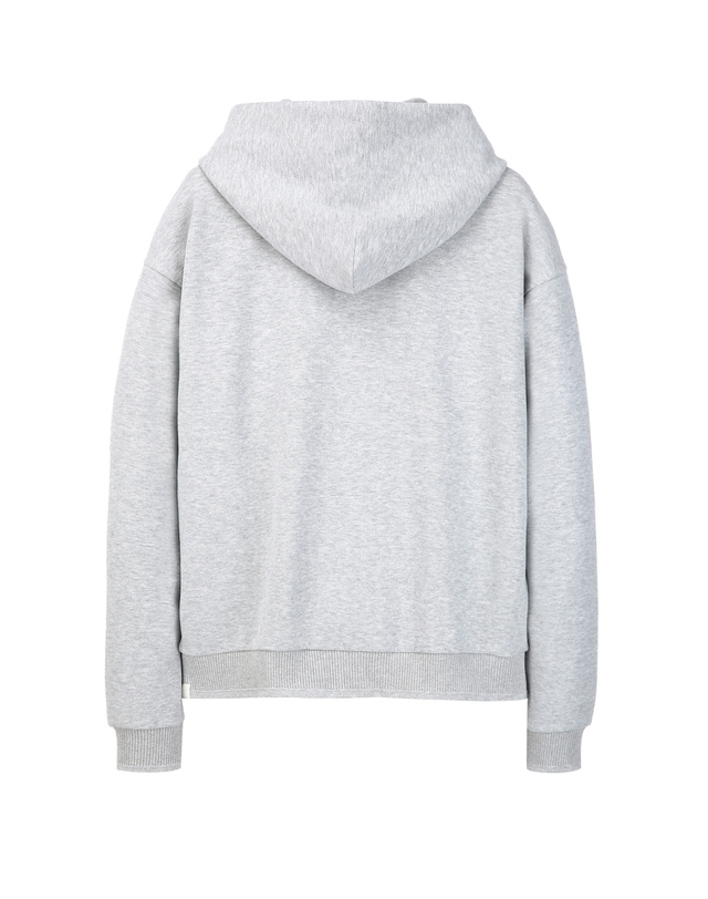 질스튜어트 뉴욕 남성 [NEW YORK SWEAT] UrbanShell 후드집업 - 라이트그레이 밝은 그레이 착용컷