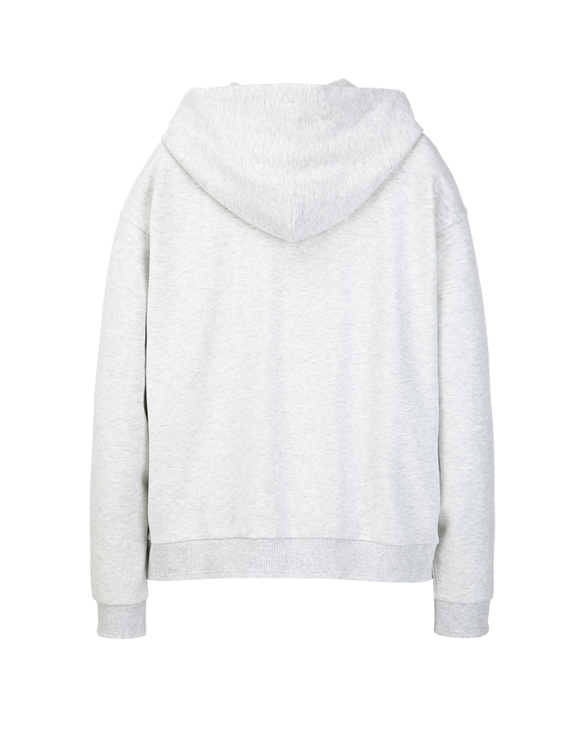 질스튜어트 뉴욕 남성 [NEW YORK SWEAT] UrbanShell 후드집업 - 아이보리 착용컷