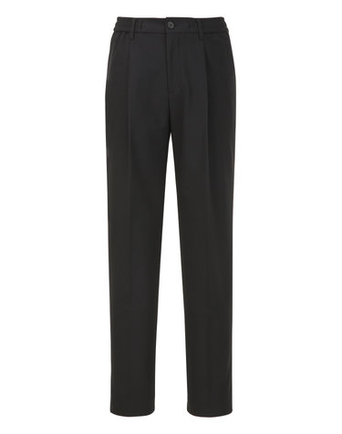[360SERIES][TAPERED FIT]  기능성 원턱 테이퍼드 셋업 팬츠 - 블랙
