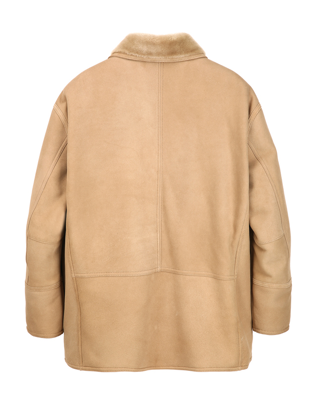 질스튜어트 뉴욕 남성 [Ultra-Lightweight] 리얼램스킨 무스탕 - 다크베이지 진한 베이지 상세