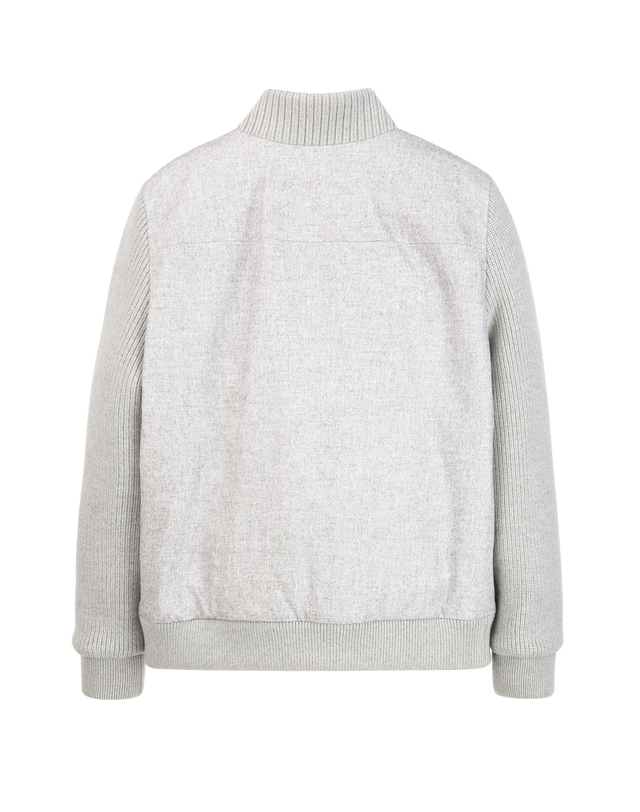 질스튜어트 뉴욕 남성 [THE TWILL] [Colombo] 캐시미어 블렌드 하이브리드 점퍼 - 라이트그레이 밝은 그레이 상세