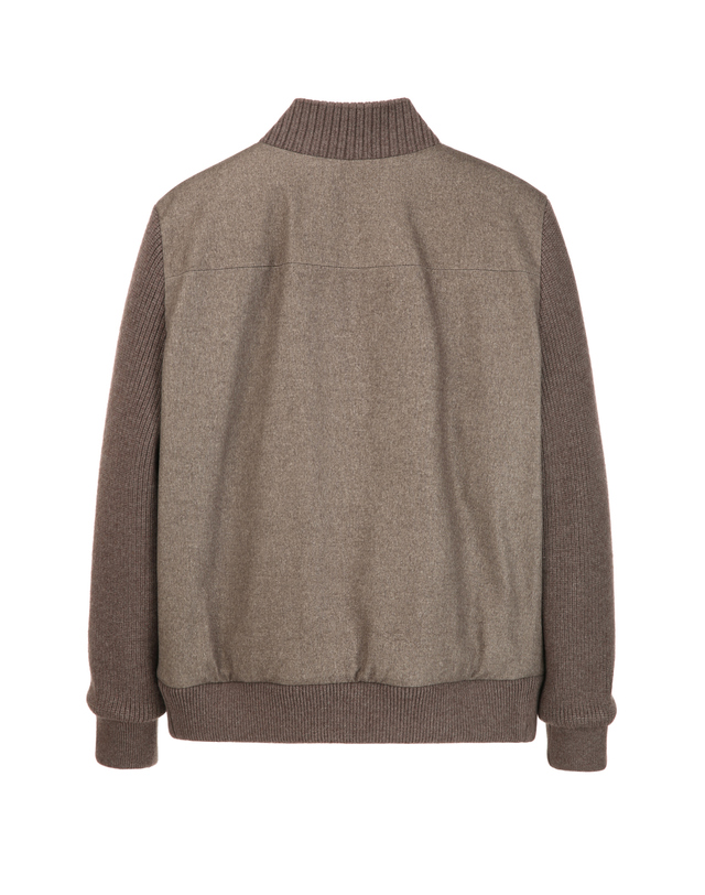 질스튜어트 뉴욕 남성 [THE TWILL] [Colombo] 캐시미어 블렌드 하이브리드 점퍼 - 카키 상세