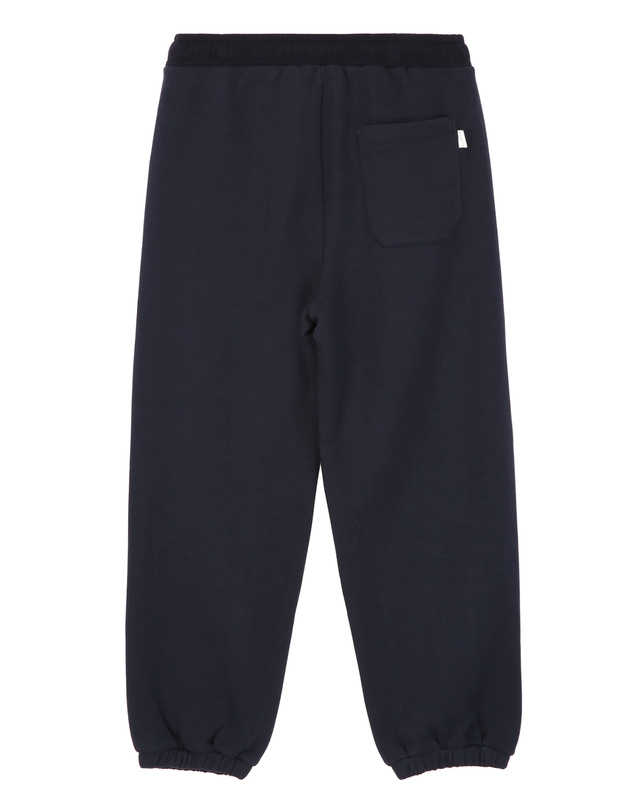 질스튜어트 뉴욕 남성 [NEW YORK SWEAT] UrbanShell 와이드핏 조거팬츠 - 다크네이비 진한 네이비 착용컷
