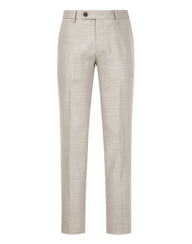 질스튜어트 뉴욕 남성 [THE TWILL] [LOROPIANA 원단] [ORDINARY-FIT] JERSELY 셋업 팬츠- 베이지 밝은 베이지 착용컷