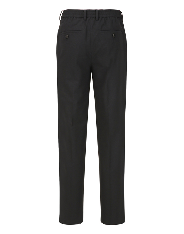 질스튜어트 뉴욕 남성 [360SERIES][TAPERED FIT] 기능성 원턱 테이퍼드 셋업 팬츠 - 블랙 착용컷
