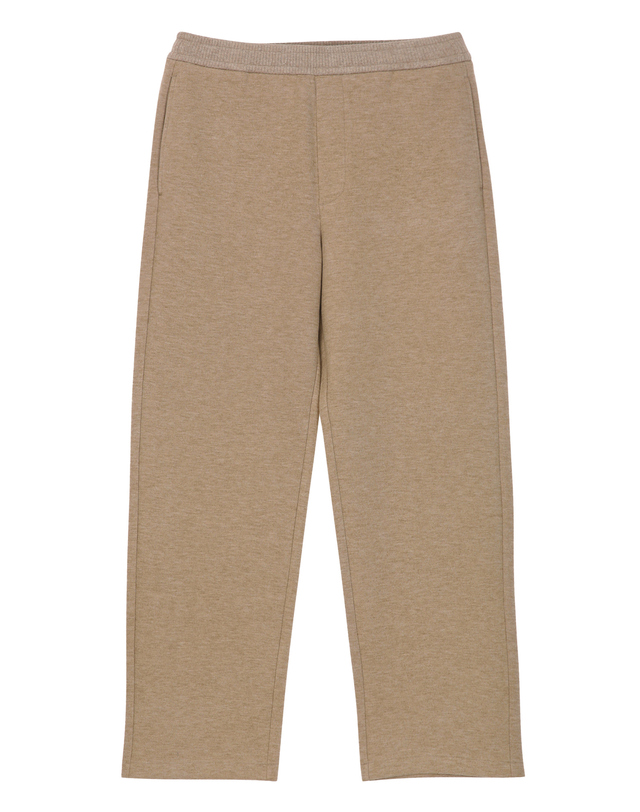질스튜어트 뉴욕 남성 [WIDE-FIT] [NEWYORK SWEAT] 울 블렌드 스웻 셋업 팬츠 - 베이지 상세