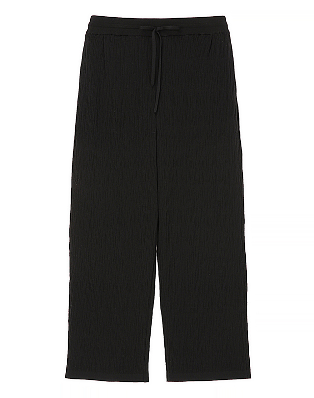 질스튜어트 뉴욕 남성 [Pleats] [SEMIWIDE-FIT] 플리츠 니트 팬츠 - 블랙 착용컷