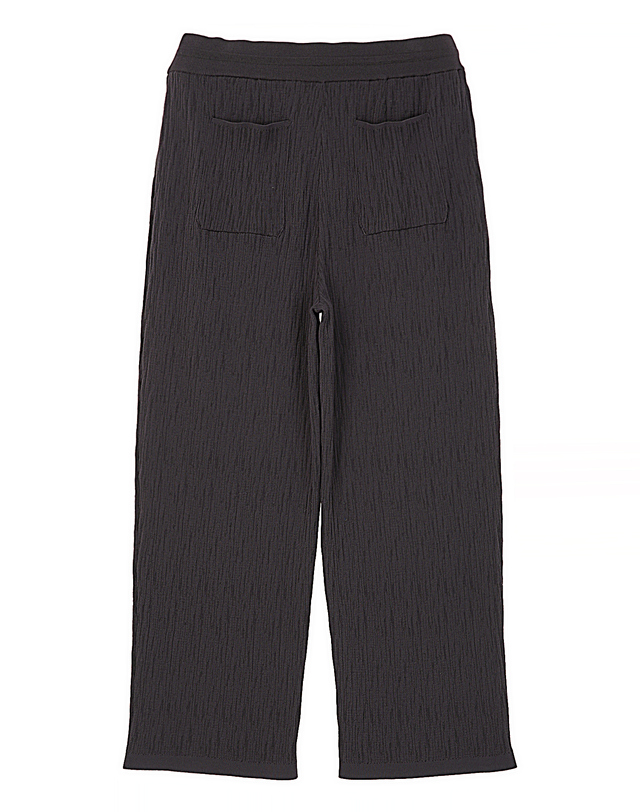 질스튜어트 뉴욕 남성 [Pleats] [SEMIWIDE-FIT] 플리츠 니트 팬츠 - 다크그레이 진한 그레이 착용컷