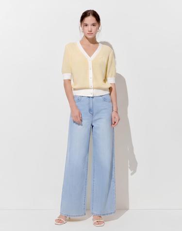 블루 워싱 코튼 데님팬츠
