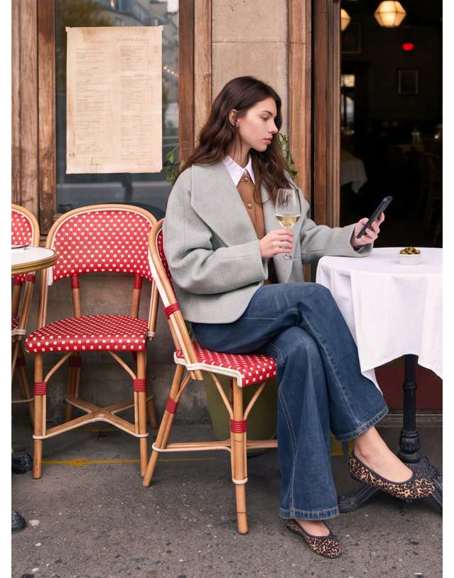 질스튜어트 뉴욕 여성 라이트그린 캐시미어 블렌드 숄카라 하프코트 밝은 초록 상세