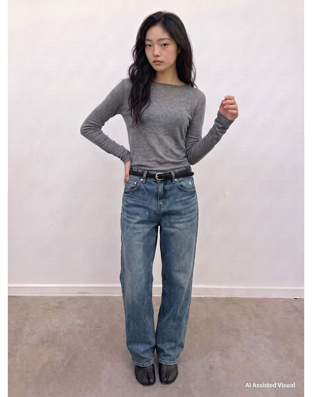 질스튜어트 뉴욕 액세서리 20mm 블랙 소가죽 슬림 여성벨트 상세