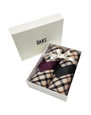 닥스 기본체크 손수건 2매세트 D1번