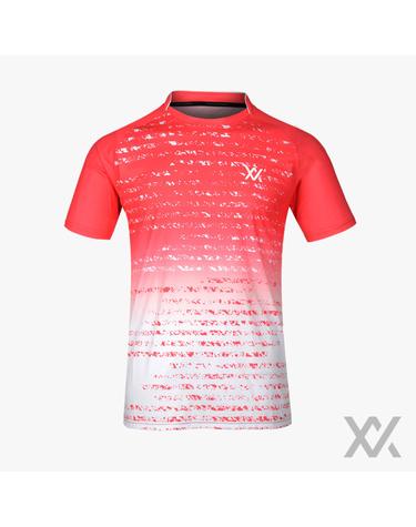 맥스스포츠 MXSET015T_Red&White 배드민턴 스포츠 의류 반팔티