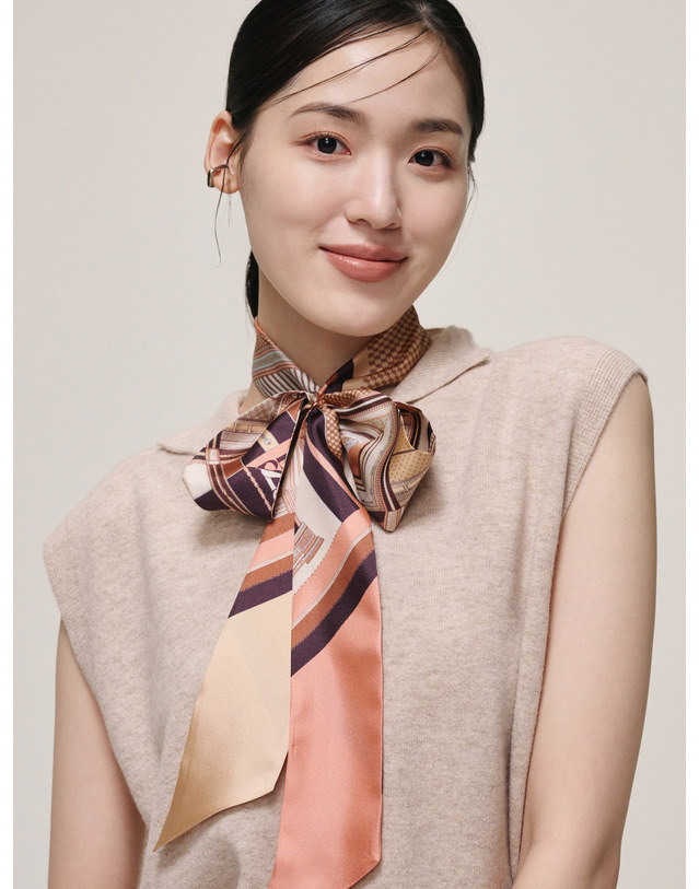 생럭슈 [24FW]브리엘 핑크 착용컷
