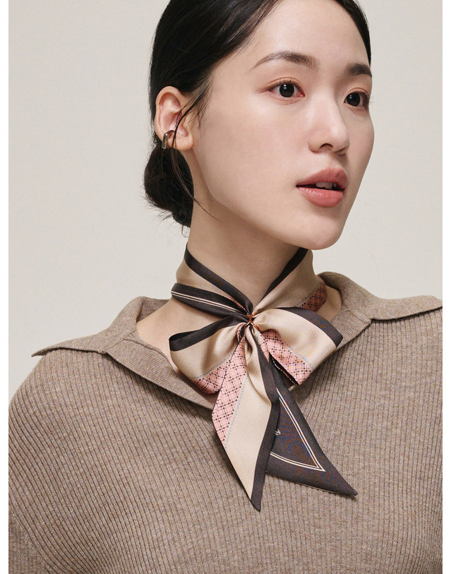 생럭슈 [24FW]에트나 핑크브라운 착용컷
