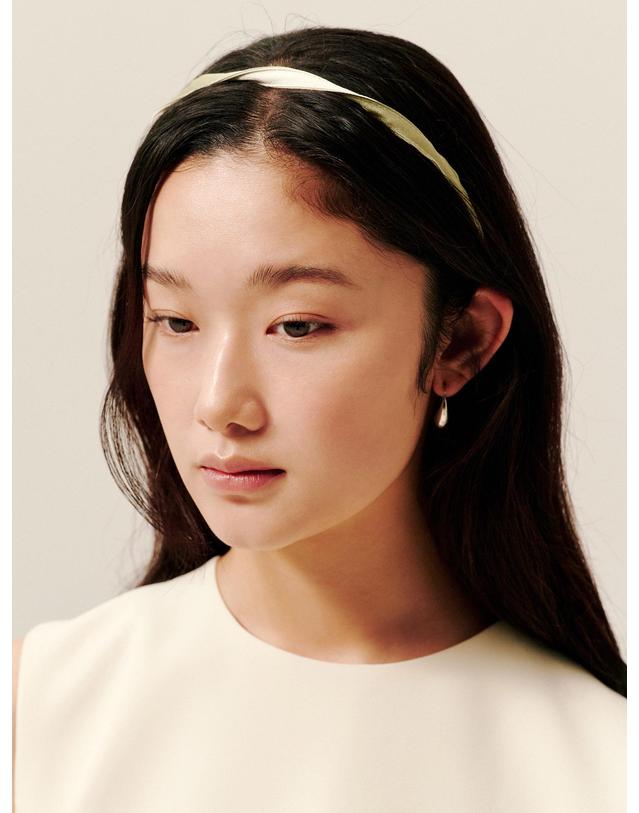 생럭슈 신디 배색 헤어밴드 6color 착용컷