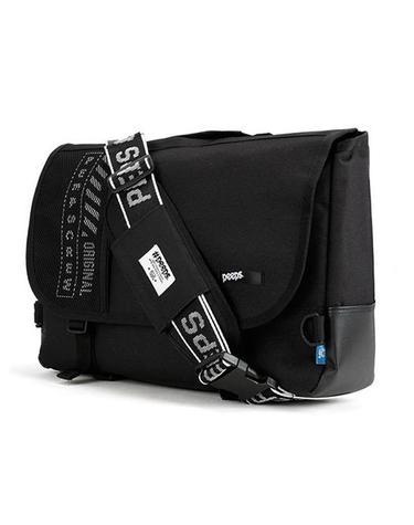 [핍스] PEEPS net messenger bag(black)