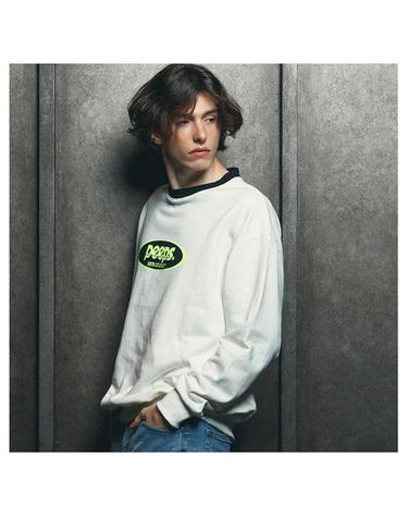 [핍스] PEEPS Basic logo crewneck(ivory)_핍스 맨투맨