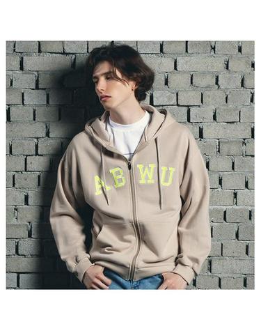 [핍스] PEEPS ABWU hood zip up(beige)_핍스 후리스