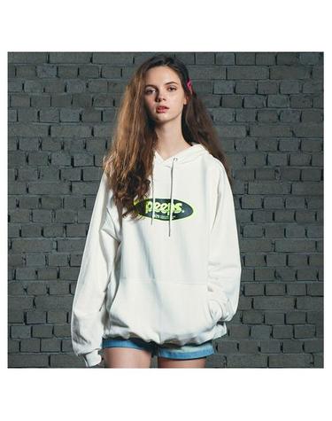 [핍스] PEEPS Basic logo hoody(ivory)_핍스 후드티