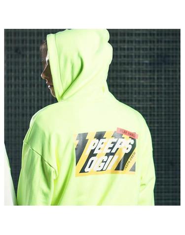 [핍스] PEEPS OGI hood zip up(neon green)_핍스 후리스
