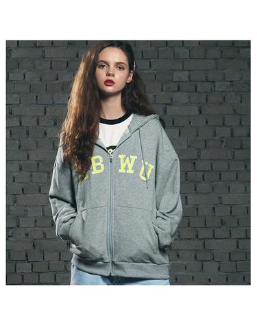 [핍스] PEEPS ABWU hood zip up(grey)_핍스 후리스