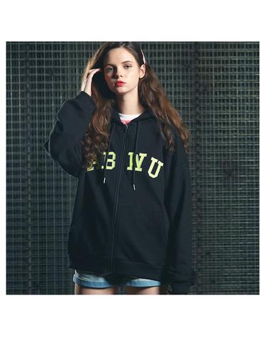 [핍스] PEEPS ABWU hood zip up(black)_핍스 후리스