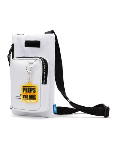 [핍스] PEEPS offbeat square mini cross bag(white)