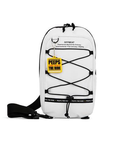 [핍스] PEEPS offbeat string sling bag(white)