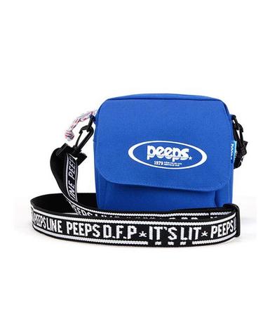 [핍스] PEEPS tiny logo cross bag(blue)