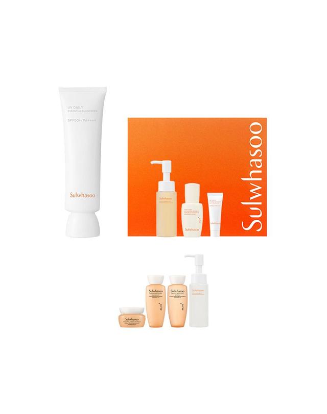 설화수 상백선크림 50ml 기획세트 (옵션)+증정 착용컷
