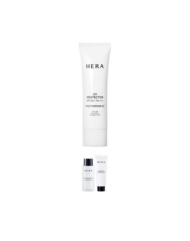 헤라 UV프로텍터 멀티디펜스 이엑스 SPF50+PA4+50mL 착용컷
