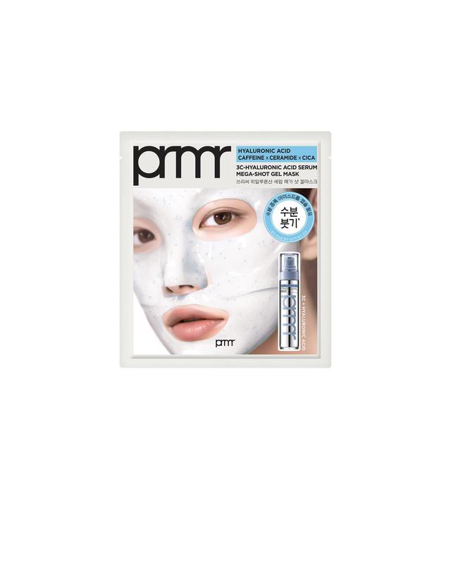 프리메라 쓰리씨-히알루론산 세럼 메가 샷 겔마스크 36g 1매 착용컷