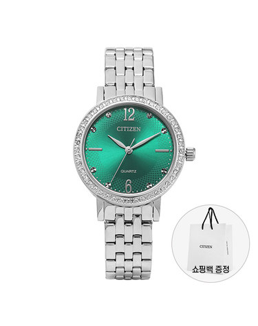 시티즌 여성 메탈 손목 시계 쿼츠 EL3100-55Z