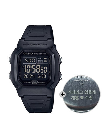 (무료각인) 카시오 군인 시계 군대 전자 W-800H-1B