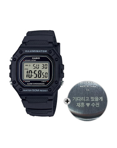 (무료각인) 카시오 군인 시계 군대 전자 W-218H-1A
