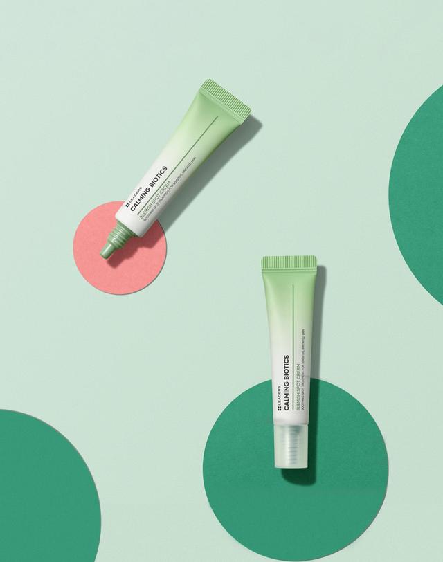 리더스코스메틱 카밍 바이오틱스 블레미쉬 스팟 크림 15ml 착용컷