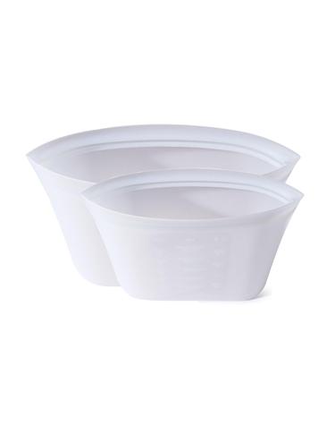바른락 스탠드 실리콘 지퍼백 2P세트(대 1500ml 1P+중 1000ml 1P)