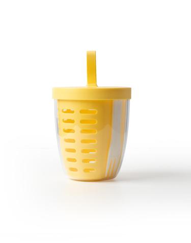 후르츠팟 과일컵 샐러드용기 600ml (옐로우)