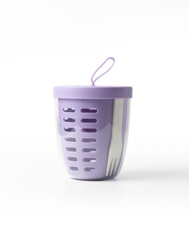 후르츠팟 과일컵 샐러드용기 600ml (퍼플)