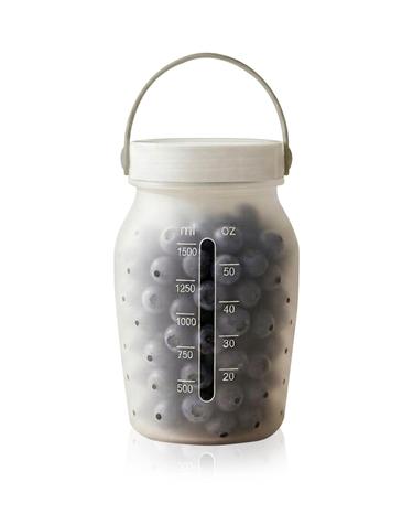 바른락 실리콘 보관 밀폐용기 대용량 1500ml 손잡이형 1개입