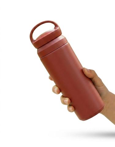 바른락 핸디루프 보온 보냉 진공 텀블러 500ml(버건디)
