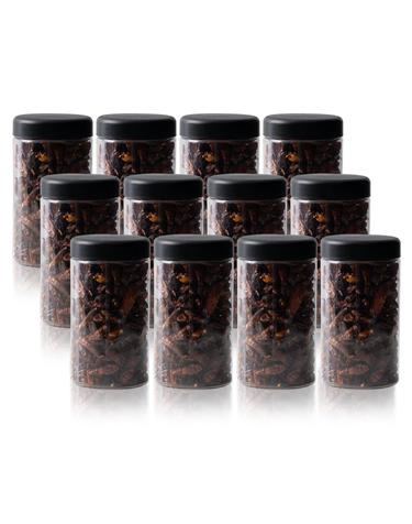 냉장고 ALL 원형(블랙) 보관용기 1000ml (대) X 12개입