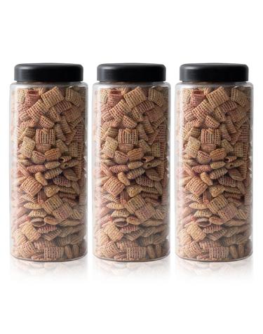 냉장고 ALL 원형(블랙) 씨리얼 보관용기 1500ml (특) X 3개입
