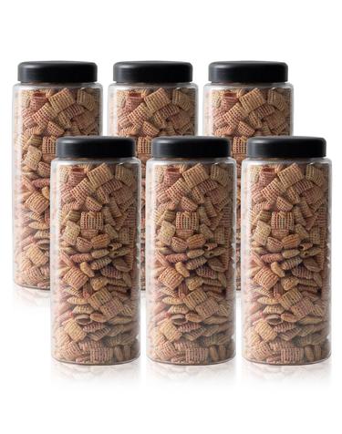 냉장고 ALL 원형(블랙) 씨리얼 보관용기 1500ml (특) X 6개입