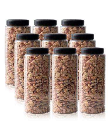 냉장고 ALL 원형(블랙) 씨리얼 보관용기 1500ml (특) X 9개입