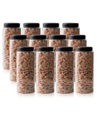 냉장고 ALL 원형(블랙) 씨리얼 보관용기 1500ml (특) X 12개입