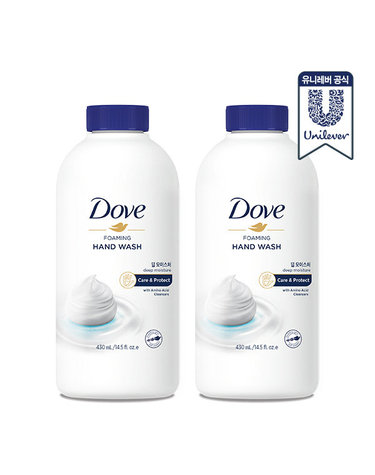 도브 포밍 핸드워시 딥너리싱 리필 430ml 2개