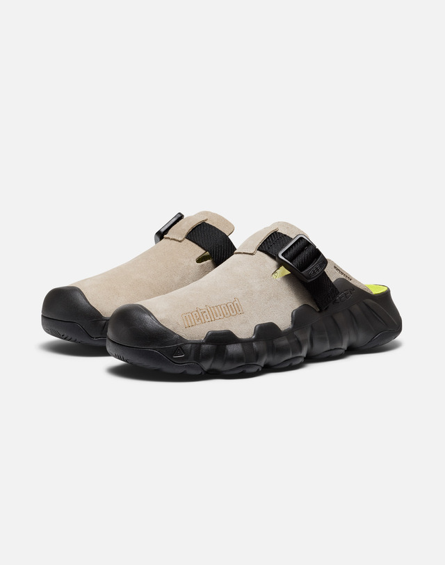 킨 [KEEN x METALWOOD][하이퍼포트 클로그 레더] 연카키 남성 뮬 착용컷